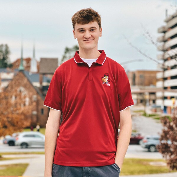 Nike Vintage Basketball Cy Cardinal Polo ISU Book Store